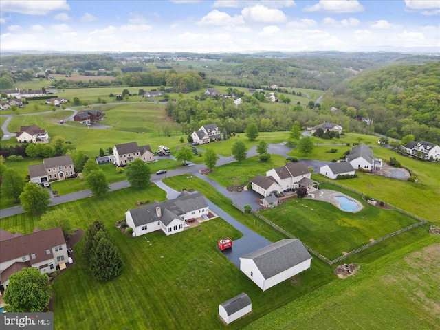 aerial perspective of suburban area