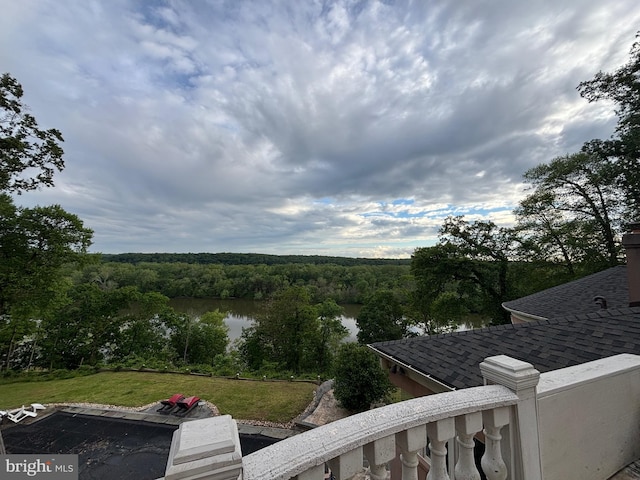 11500 Springridge Rd, Potomac, MD 20854 - water view with a heavily wooded area