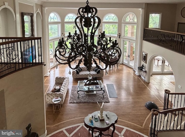 11500 Springridge Rd, Potomac, MD 20854 - living area featuring plenty of natural light and wood finished floors