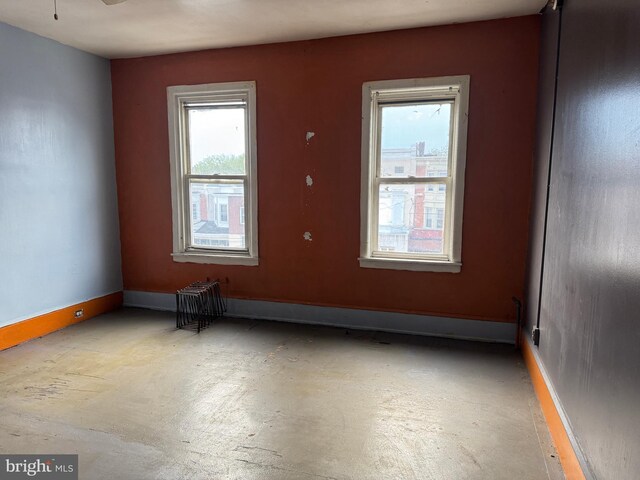 531 N 63rd St, Philadelphia, PA 19151 - unfurnished room with concrete flooring and baseboards