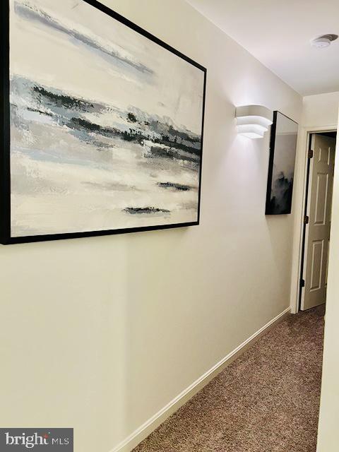 9000 Bay Ave Unit 209, North Beach, MD 20714 - corridor featuring carpet floors and baseboards