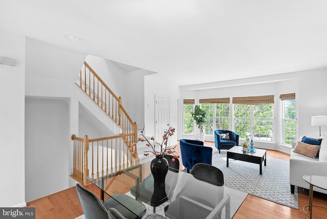 2505 Wheat Meadow Ct, Herndon, VA 20171 - dining area with wood finished floors and stairway