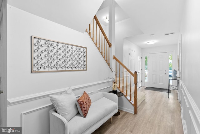 2505 Wheat Meadow Ct, Herndon, VA 20171 - foyer with stairs and wood finished floors