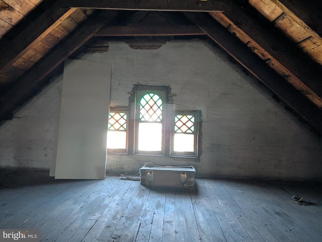 view of attic
