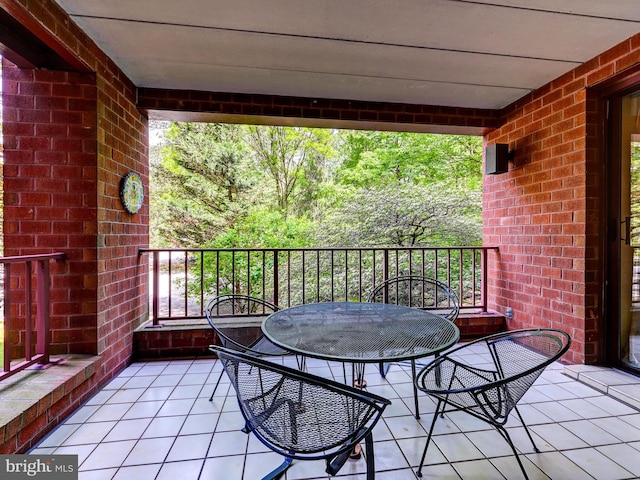 1 Gristmill Ct Unit 103, Pikesville, MD 21208 - balcony featuring outdoor dining space