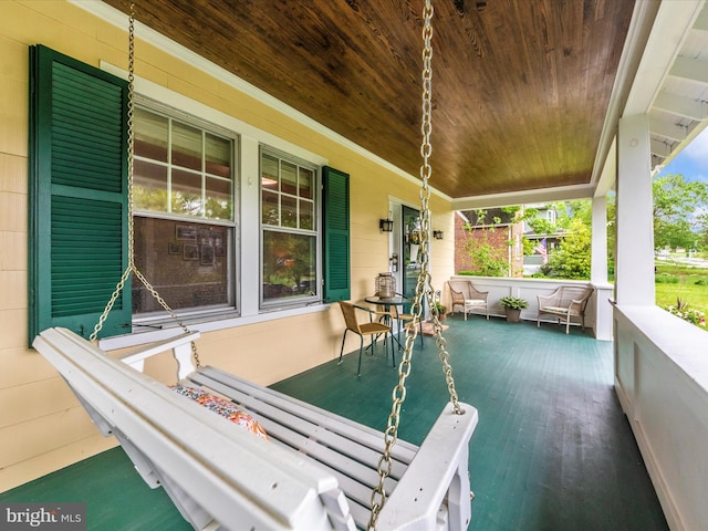 view of patio / terrace featuring a porch