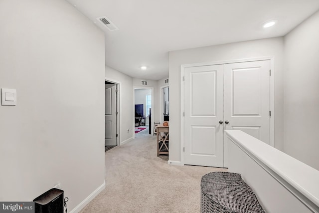305 Maple Run Dr, York, PA 17404 - corridor with light colored carpet, baseboards, and recessed lighting