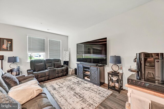 305 Maple Run Dr, York, PA 17404 - living room with wood finished floors