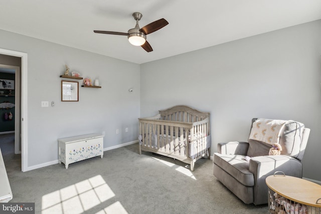 2994 Hope Mill Ln, Adamstown, MD 21710 - carpeted bedroom featuring a ceiling fan and baseboards