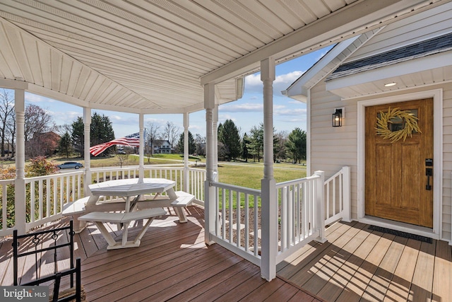 2994 Hope Mill Ln, Adamstown, MD 21710 - wooden deck with covered porch