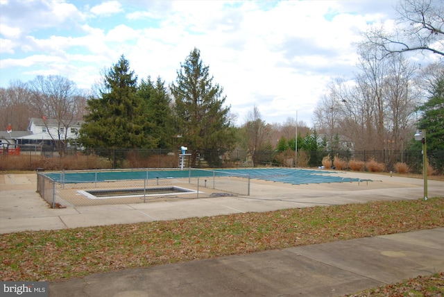 8013 Baileys Ln, Pasadena, MD 21122 - view of pool with view of scattered trees and a patio