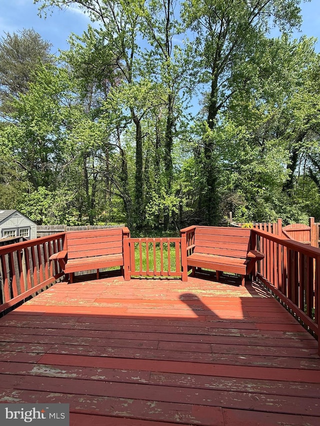 view of deck