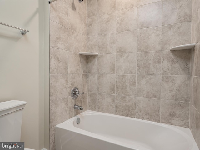 7847 Leymar Rd, Glen Burnie, MD 21060 - bathroom featuring shower / bathtub combination and toilet