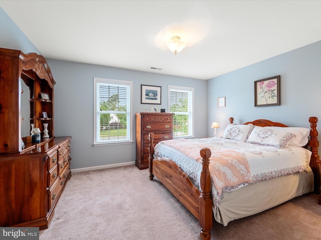 126 Boydton Plank Dr, Stephens City, VA 22655 - bedroom featuring visible vents, baseboards, and light carpet