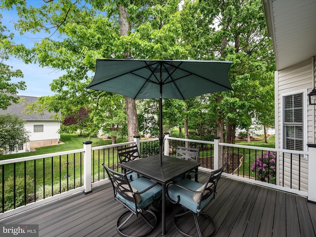 126 Boydton Plank Dr, Stephens City, VA 22655 - deck with a lawn and outdoor dining space