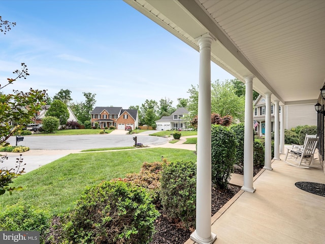 126 Boydton Plank Dr, Stephens City, VA 22655 - view of patio featuring a porch and a residential view
