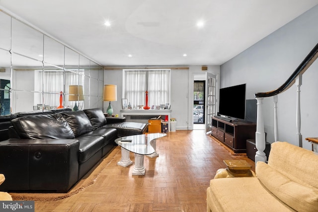 5766 W Jefferson St, Philadelphia, PA 19131 - living area featuring recessed lighting