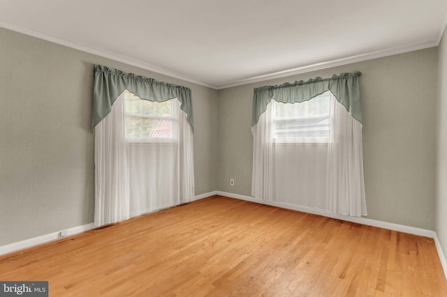 586 Rita Dr, Odenton, MD 21113 - unfurnished room with wood finished floors, ornamental molding, and baseboards