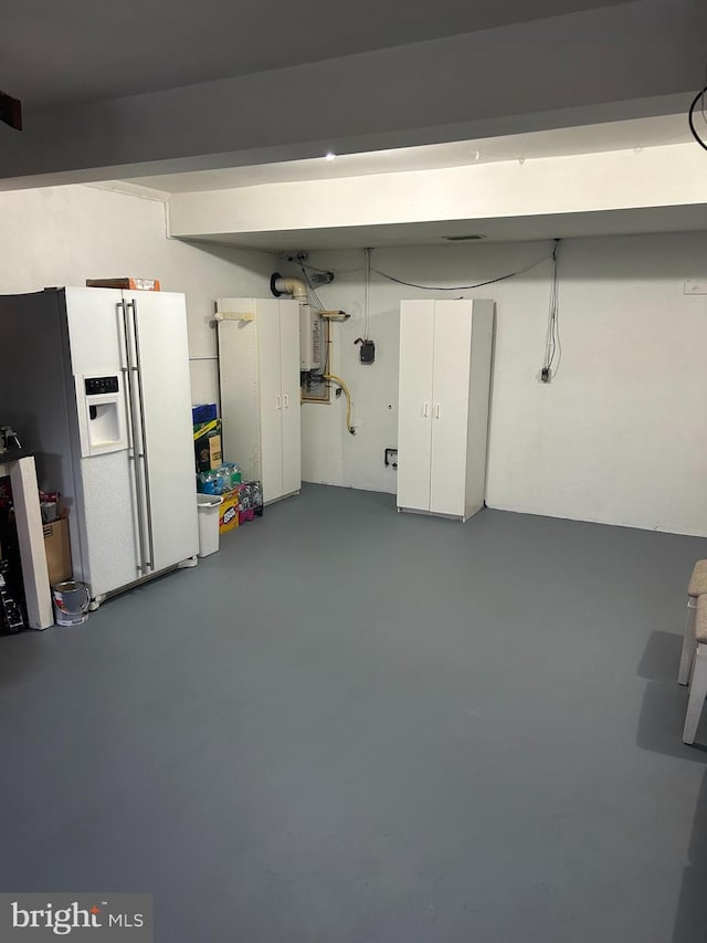 115 Carnoustie Rd, Dover, DE 19904 - garage featuring white refrigerator with ice dispenser