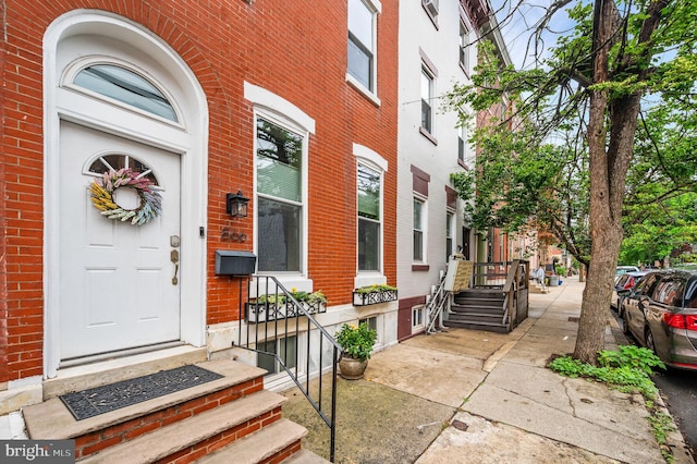 866 N 20th St, Philadelphia, PA 19130 - doorway to property with brick siding