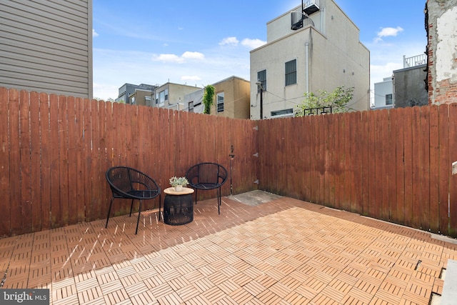 view of patio / terrace featuring a fenced backyard