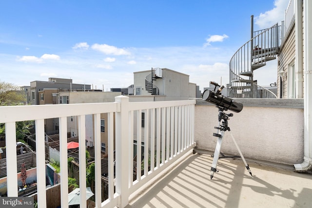 view of balcony