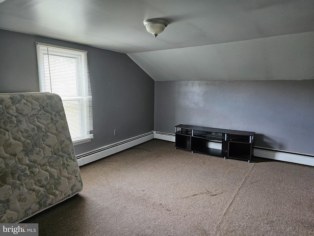 519 Furnace St, Cumberland, MD 21502 - bonus room with carpet flooring, baseboard heating, and vaulted ceiling