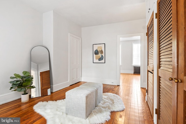 240 W Philadelphia St, York, PA 17403 - sitting room with baseboards and hardwood / wood-style floors