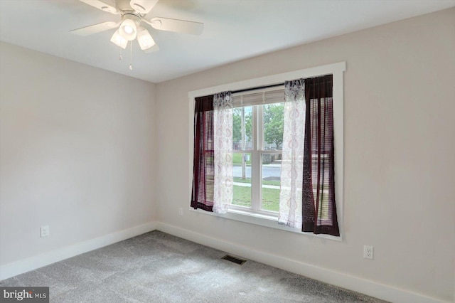 172 Charles St, Hanover, PA 17331 - carpeted empty room with baseboards and ceiling fan