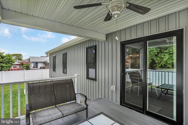 172 Charles St, Hanover, PA 17331 - deck with ceiling fan