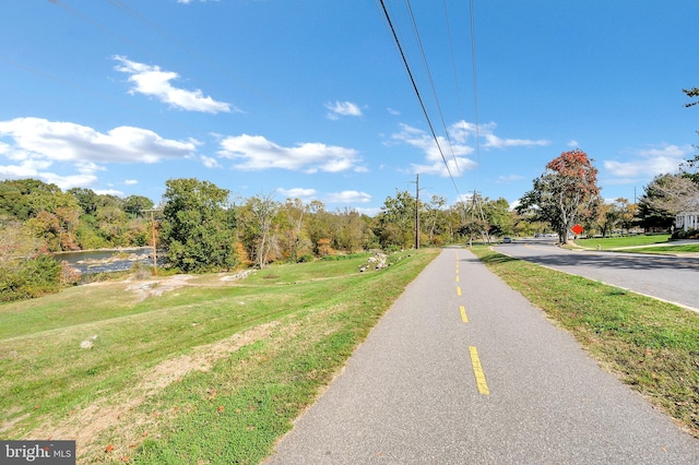 view of asphalt road