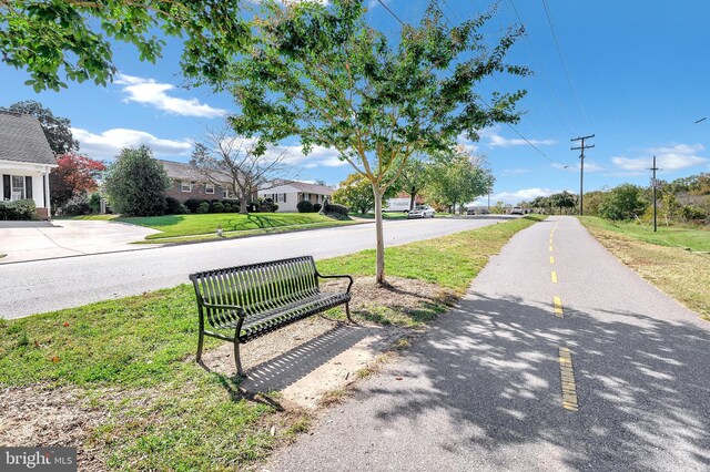 view of asphalt road