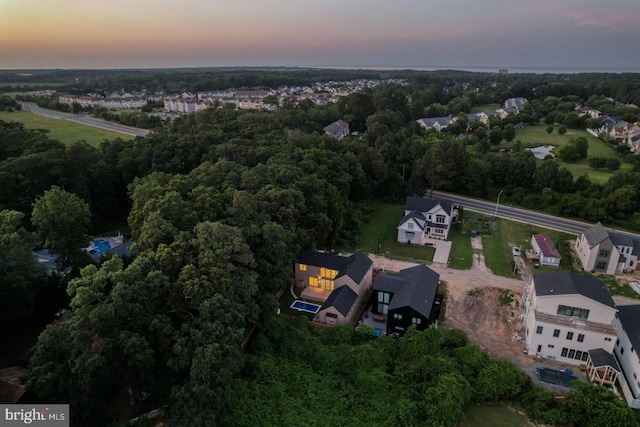 19690 Dunbar St, Rehoboth Beach, DE 19971 - aerial view at dusk of a residential view