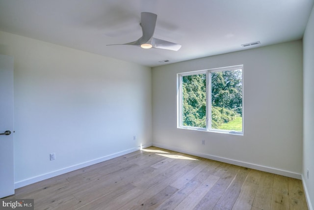 19690 Dunbar St, Rehoboth Beach, DE 19971 - spare room with hardwood / wood-style floors and ceiling fan