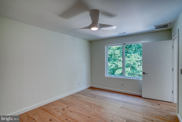 19690 Dunbar St, Rehoboth Beach, DE 19971 - empty room featuring light wood-type flooring and ceiling fan