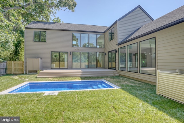 19690 Dunbar St, Rehoboth Beach, DE 19971 - back of property featuring a deck
