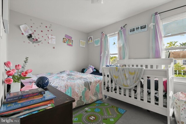 bedroom with carpet flooring