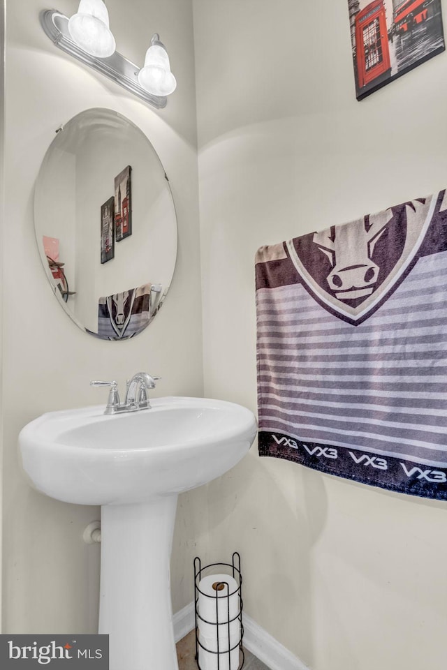 bathroom with a sink