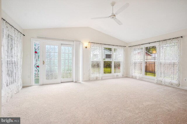 905 Burke Dr, Woodbridge, VA 22191 - unfurnished sunroom featuring vaulted ceiling