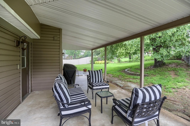 view of patio / terrace with area for grilling