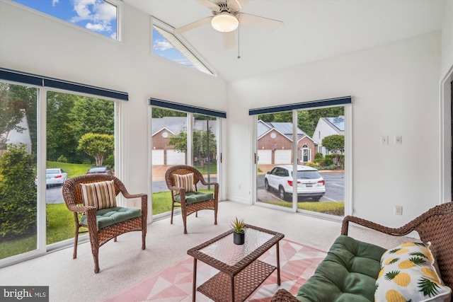 701 Ballast Way, Annapolis, MD 21401 - sunroom / solarium featuring carpet floors and high vaulted ceiling