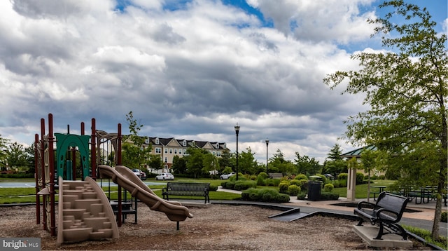 view of communal playground