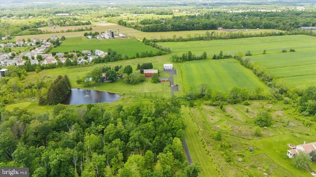 4285 Applebutter Rd, Perkasie, PA 18944 - overview of rural landscape with a nearby body of water