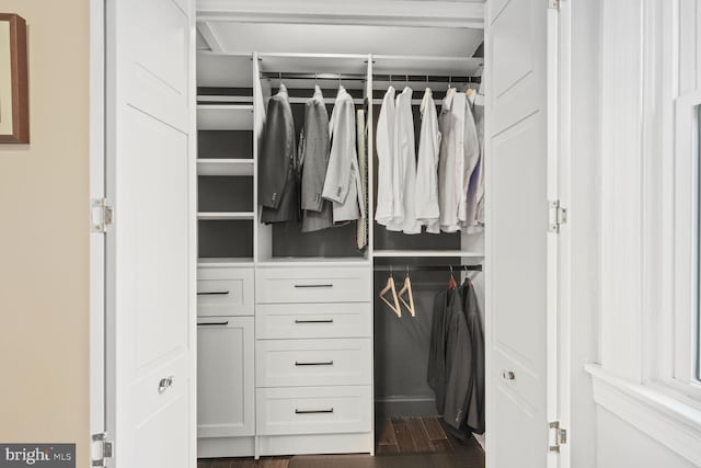 view of closet