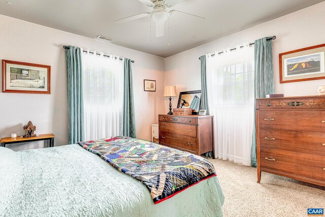 654 Bybee Rd, Louisa, VA 23093 - carpeted bedroom featuring ceiling fan