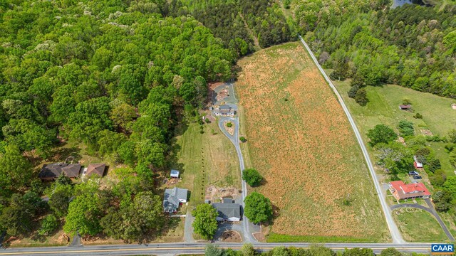 654 Bybee Rd, Louisa, VA 23093 - aerial view of property's location with a heavily wooded area