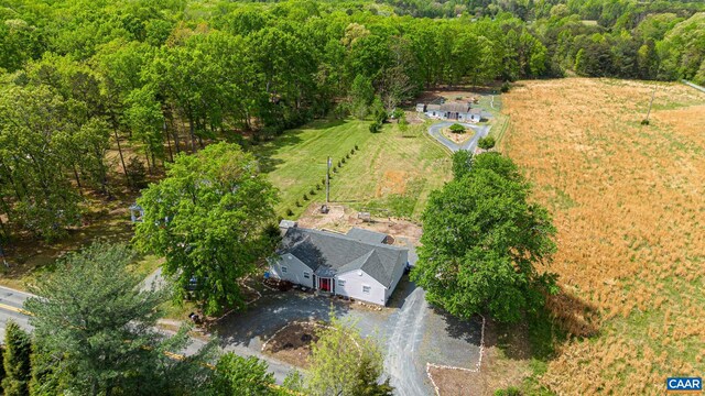 654 Bybee Rd, Louisa, VA 23093 - view from above of property featuring a heavily wooded area