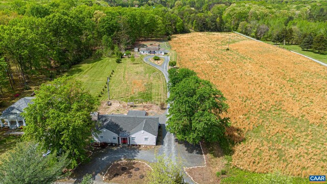 654 Bybee Rd, Louisa, VA 23093 - aerial view of a heavily wooded area
