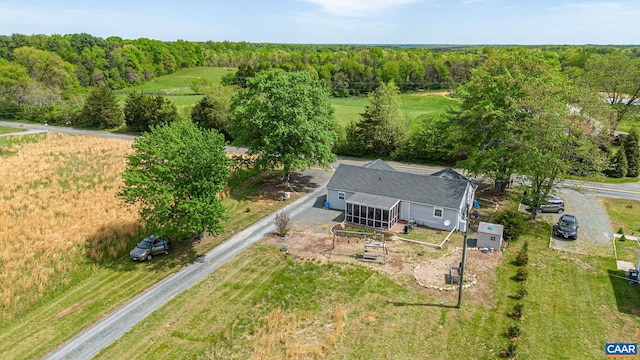 654 Bybee Rd, Louisa, VA 23093 - view from above of property featuring a heavily wooded area