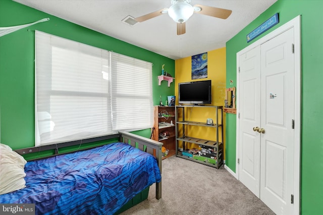 177 Pearce Creek Dr, Earleville, MD 21919 - carpeted bedroom featuring ceiling fan